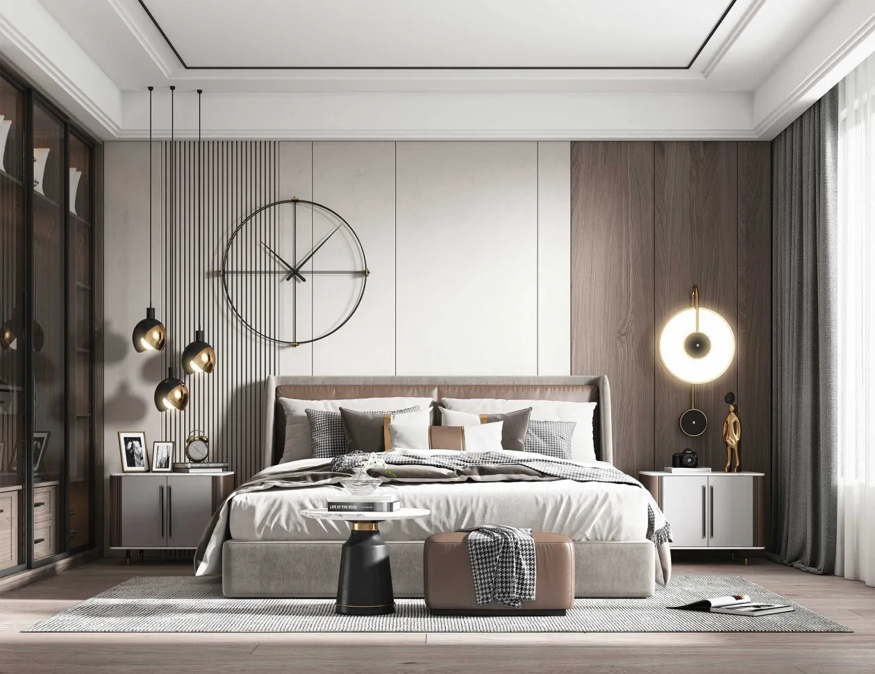 Bedroom - Modern Style 3D Scenes - Interior Design - 026