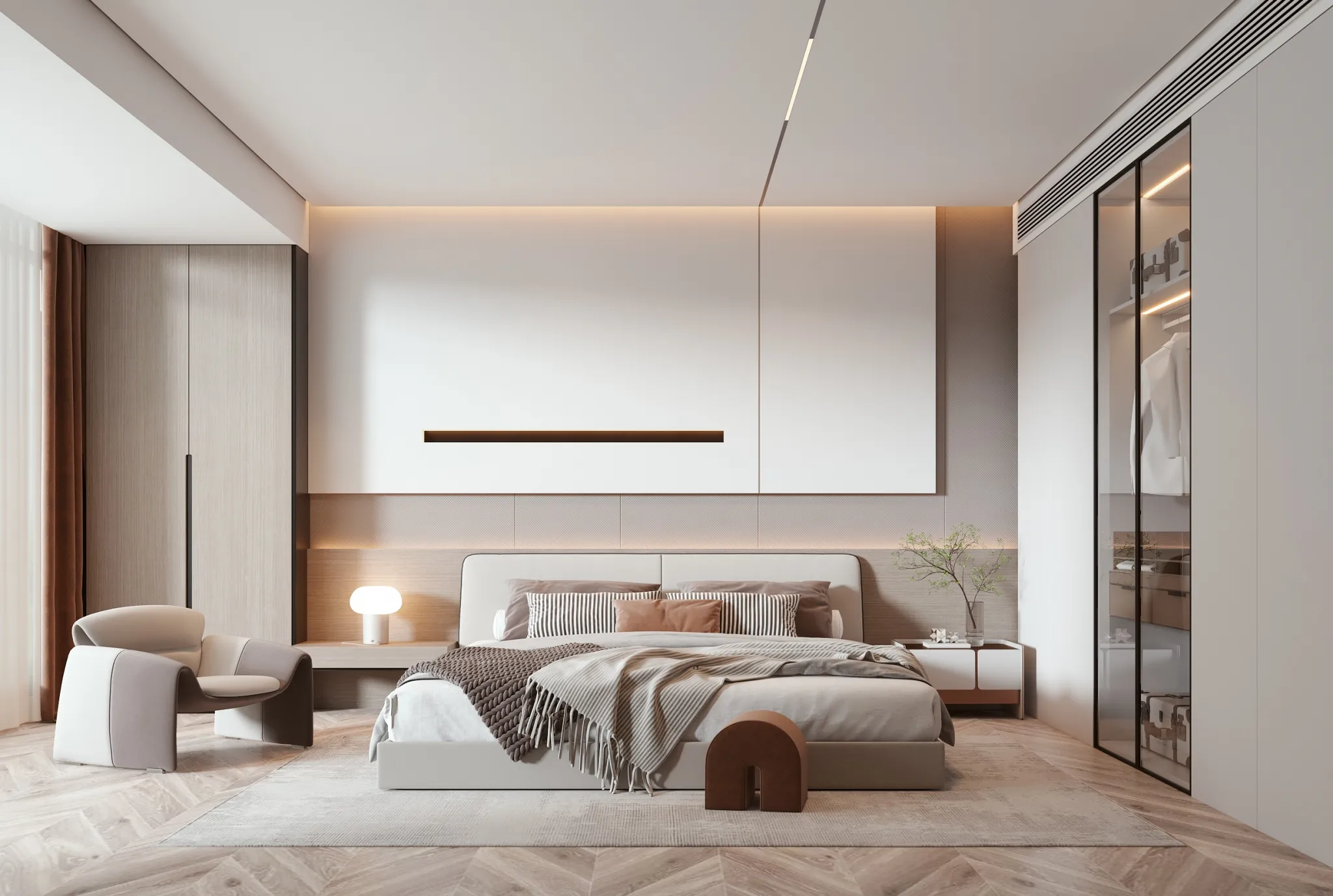 Bedroom - Modern Style 3D Scenes - Interior Design - 033