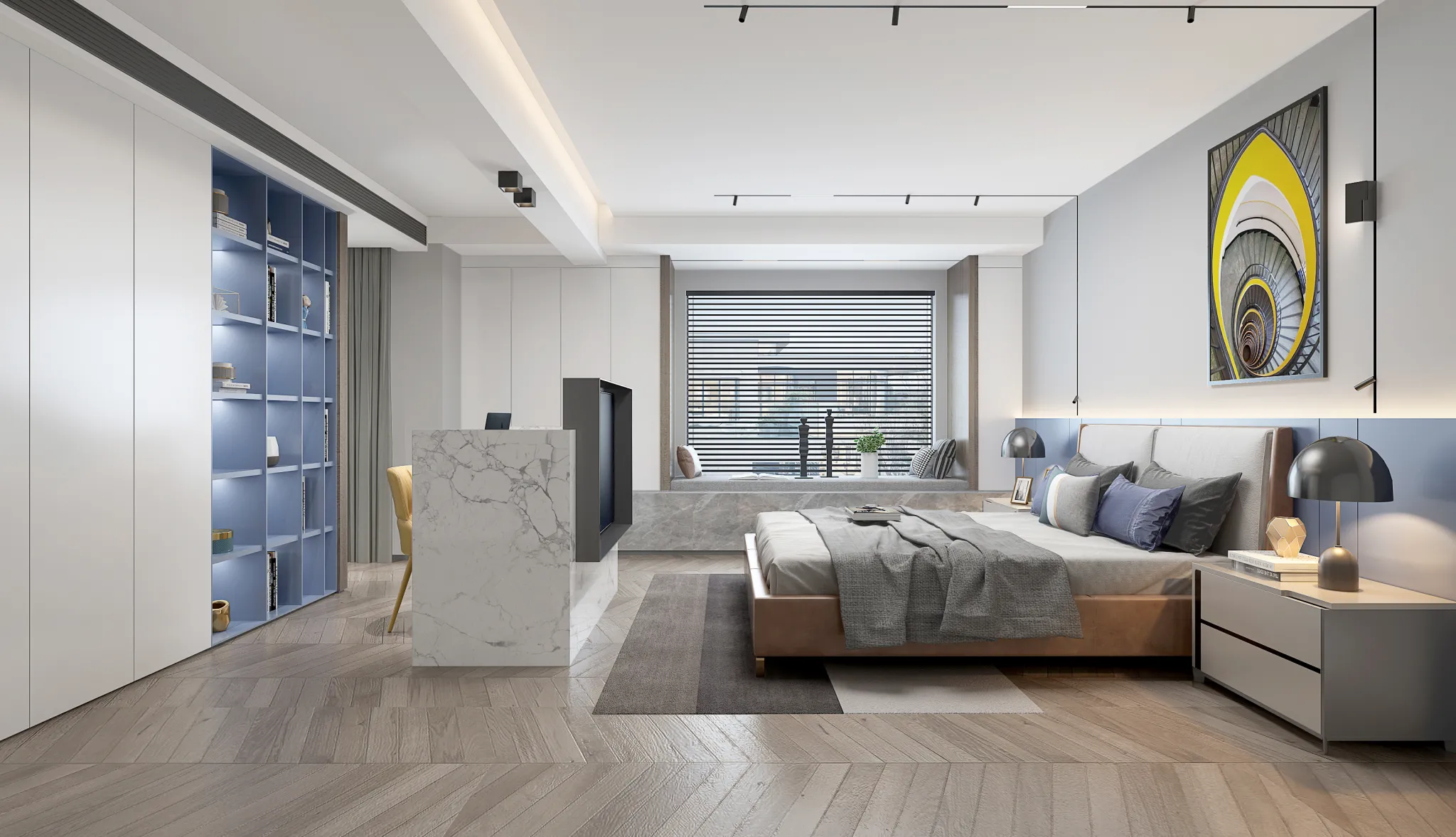Bedroom - Modern Style 3D Scenes - Interior Design - 034