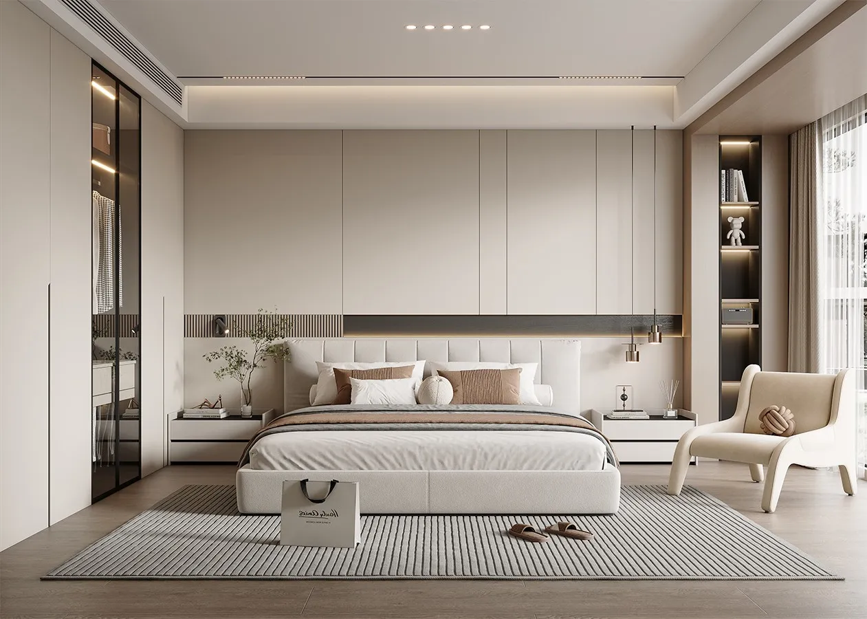 Bedroom - Modern Style 3D Scenes - Interior Design - 038
