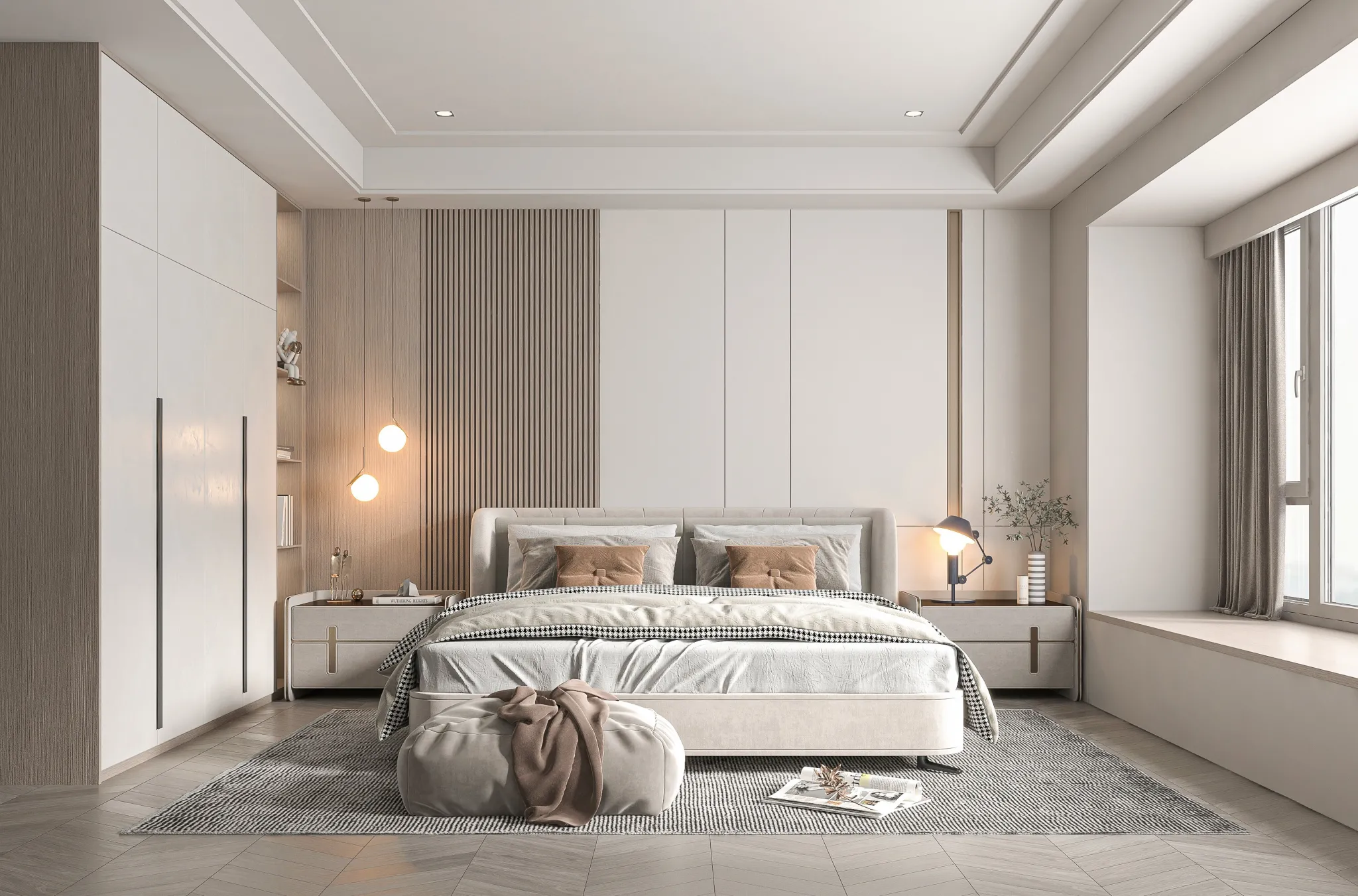 Bedroom - Modern Style 3D Scenes - Interior Design - 040