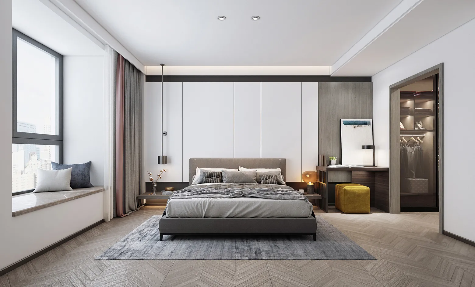 Bedroom - Modern Style 3D Scenes - Interior Design - 045