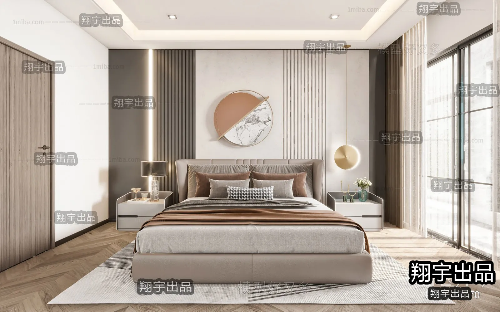 Bedroom - Modern Style Interior 3D Scenes - 032