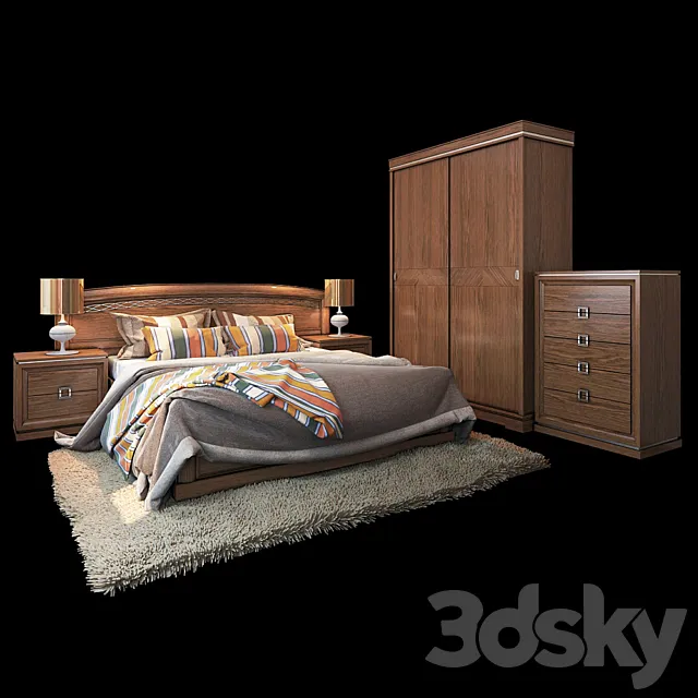 Bedroom NORA factory Monrabal Chirivella Spain 3D Model