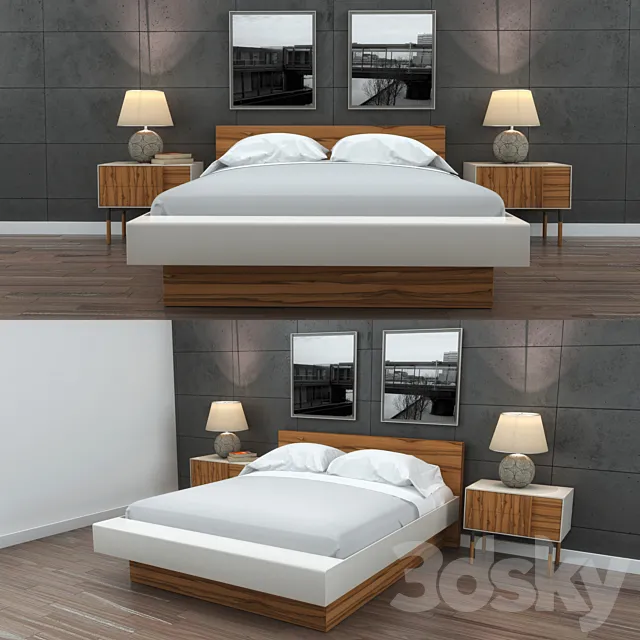 Bedroom Set 1 3D Model
