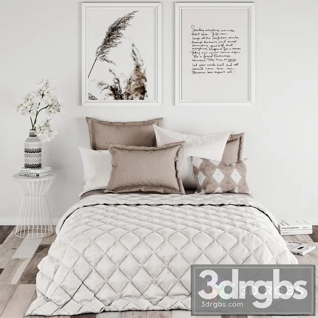 Bedroom Set 13 3D Model Free