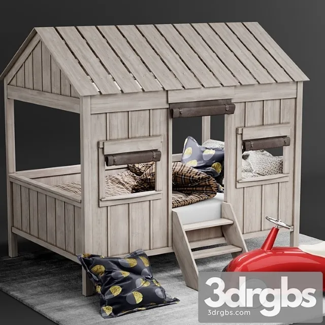 Bedroom Set 2 3D Model Free