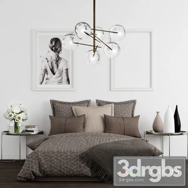 Bedroom Set 4 3D Model Free