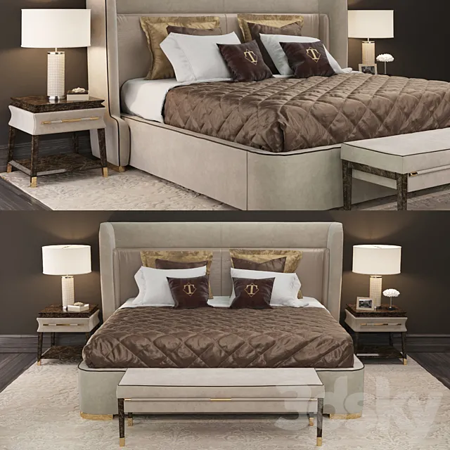 Bedroom set_Turri 3DModel