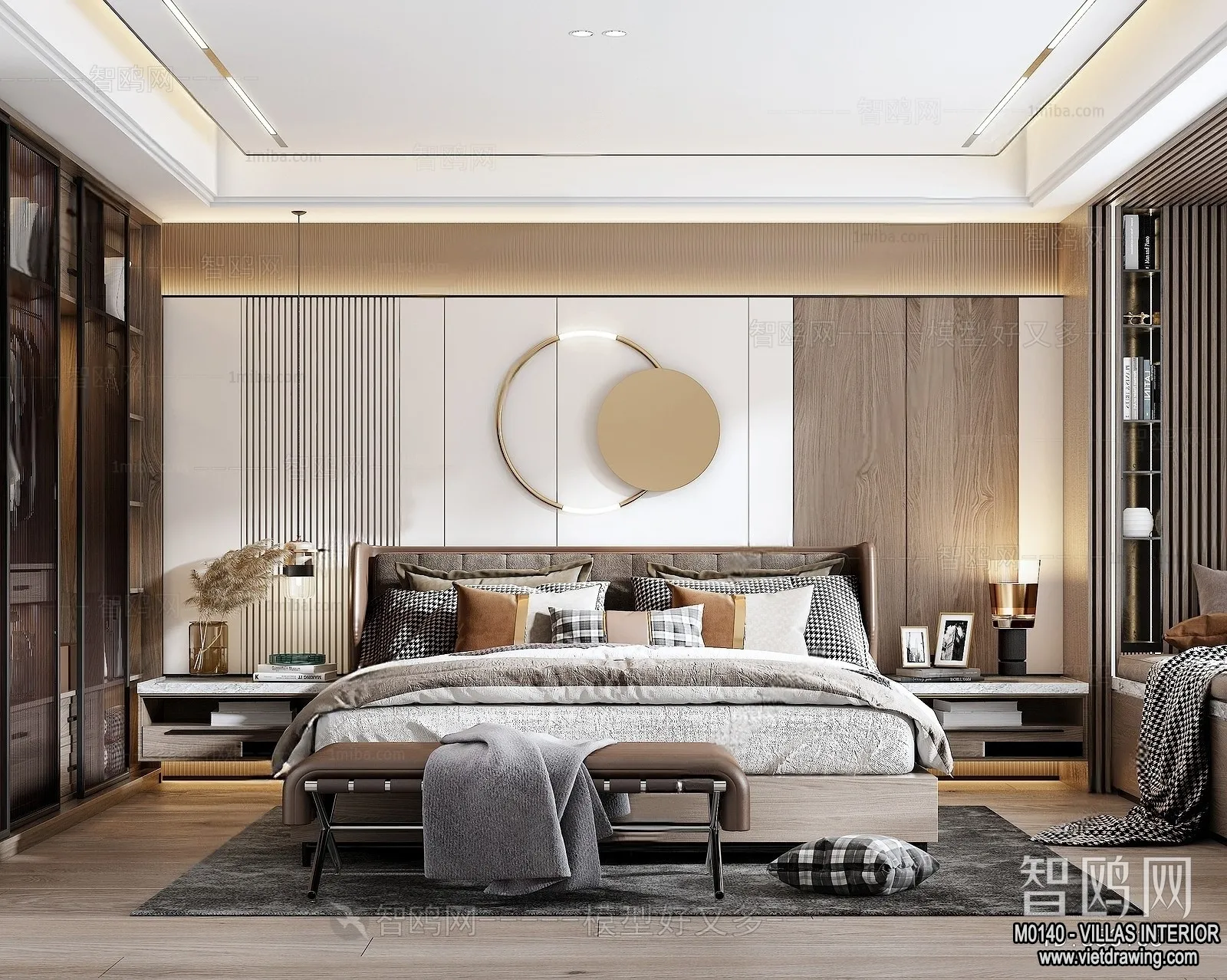 Bedroom - Villas 3D Interior Scene - 3D Models - 010