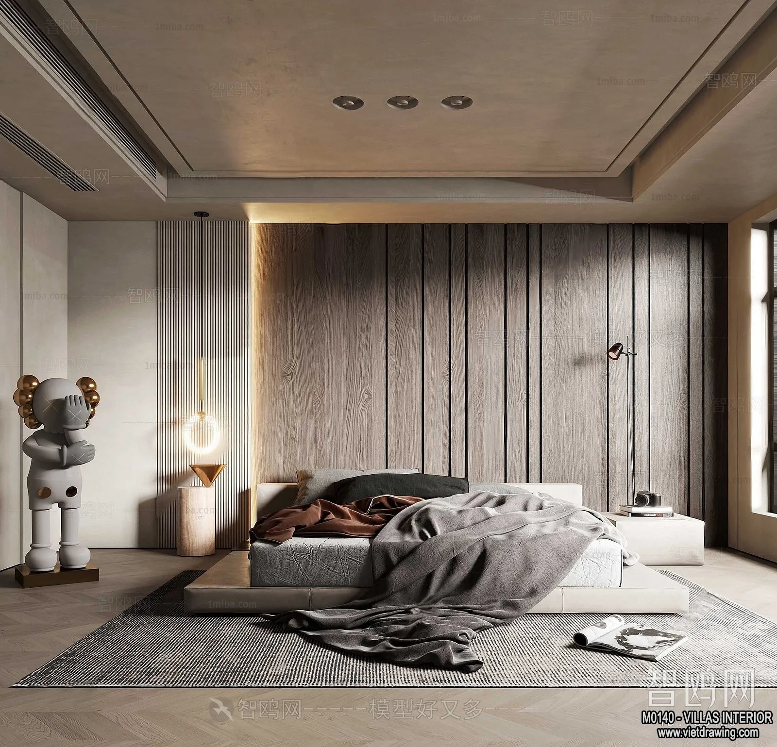 Bedroom - Villas 3D Interior Scene - 3D Models - 031