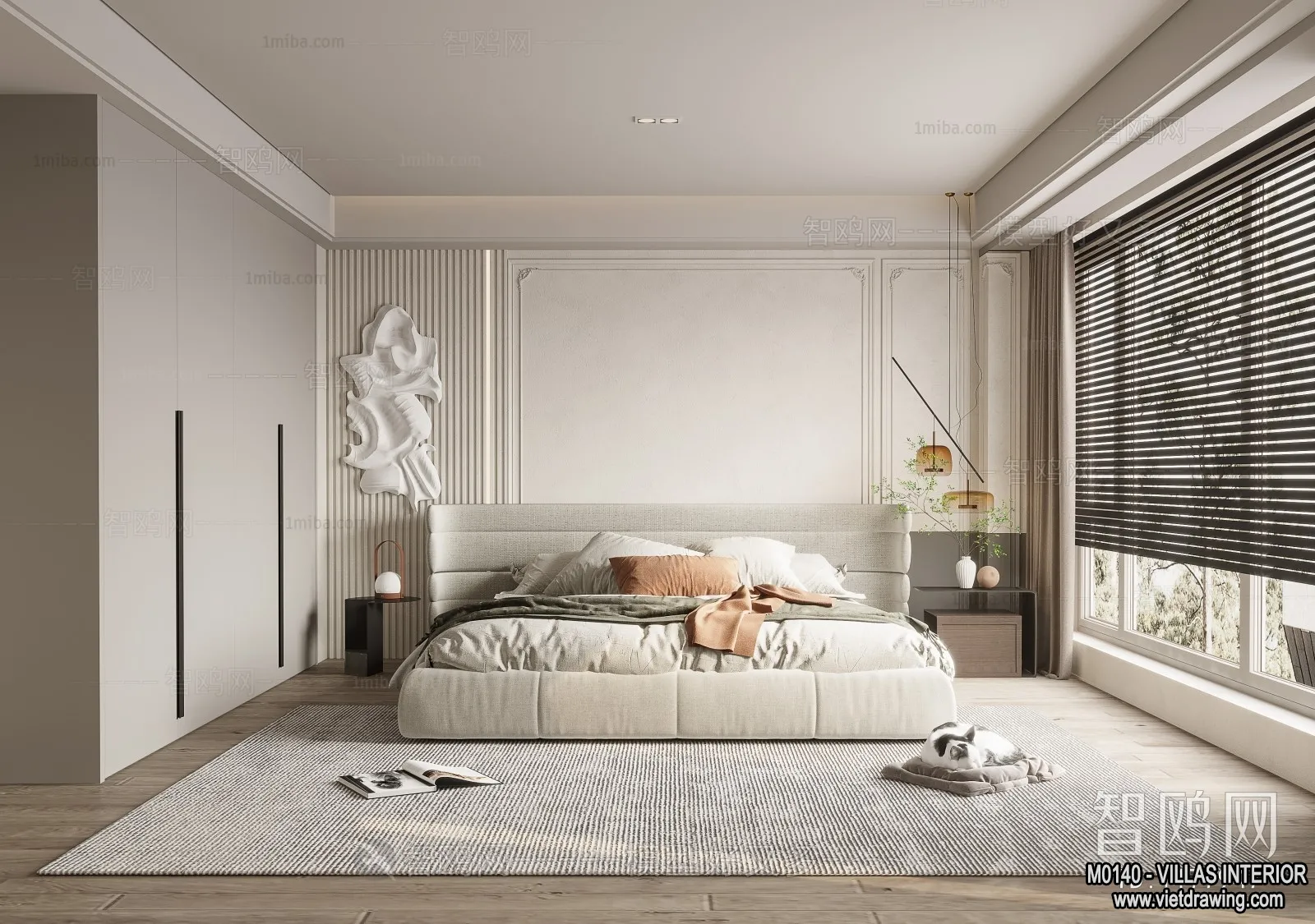 Bedroom - Villas 3D Interior Scene - 3D Models - 103
