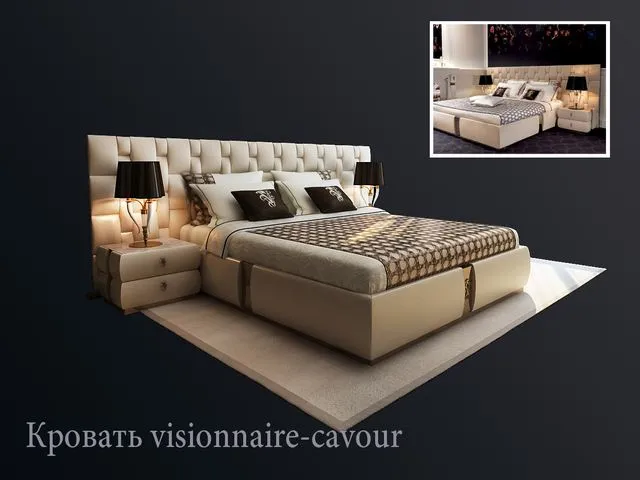 Bedroom visionnaire-cavour 3D Model