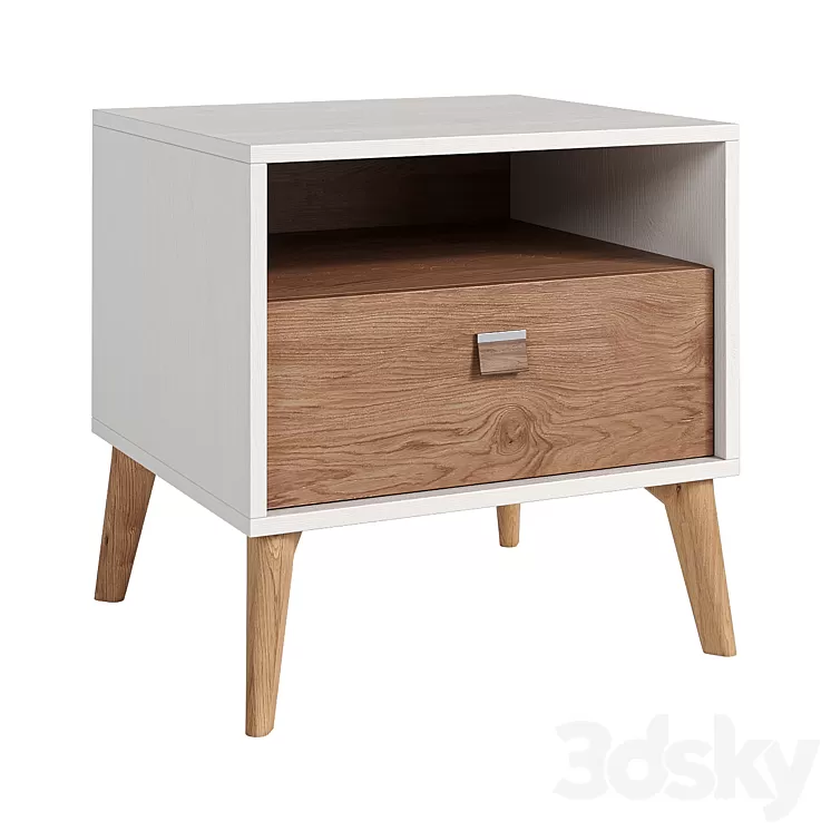 Bedside cabinet MAYER 3D Model Free