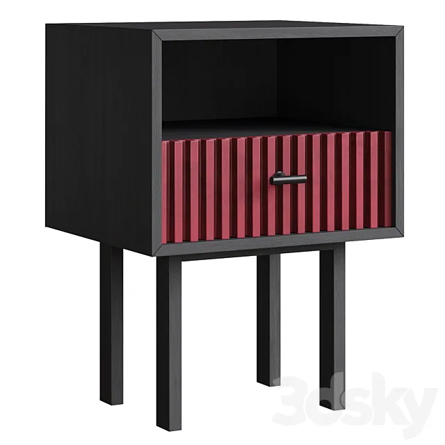 Bedside Emerson by Inmyroom 4 colors 3D Model