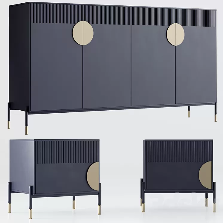 Bedside table and chest of drawers NO.1 3D Model