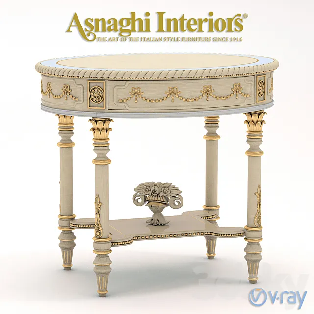 Bedside table Asnaghi 3D Model