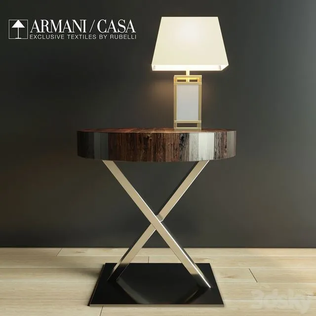 Bedside table Cimarosa Armani Casa 3D Model