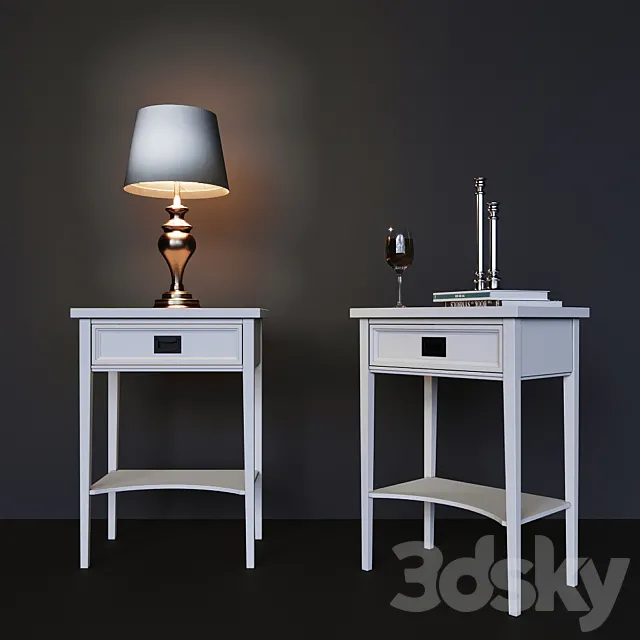 Bedside table Dantone Home Oxford 3DModel