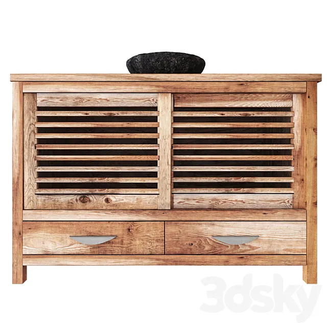 Bedside table for Bruges 3D Model