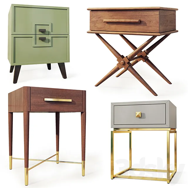 Bedside table from Enjoy Home. Bundle: Milk. Baked. Caramel. Little Secret 3DModel