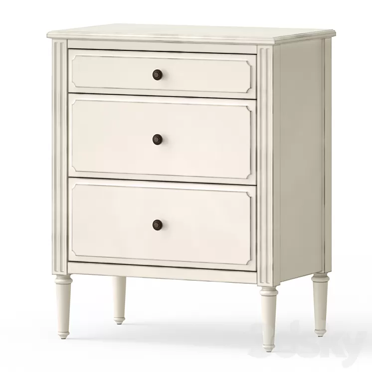 Bedside table in the nursery. Option 1 3D Model