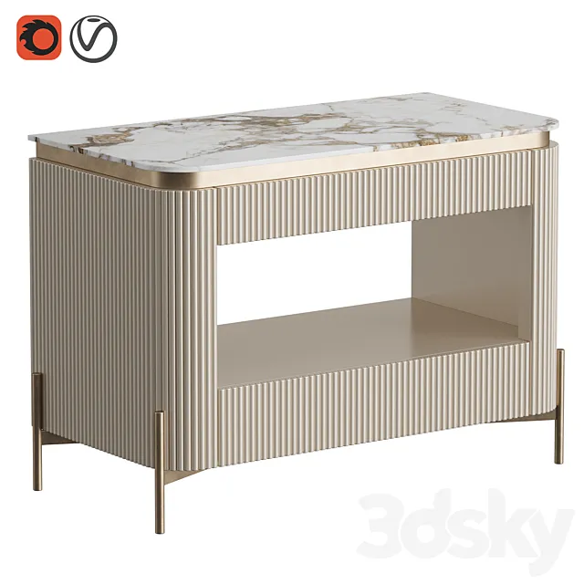 Bedside table IRIS 3D Model