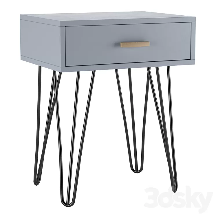 Bedside table Iwain 3D Model