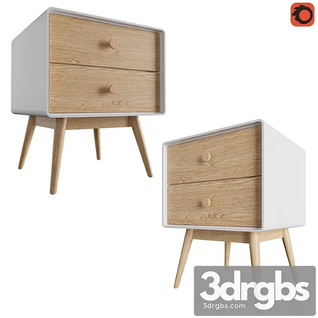 Bedside table jimi la redoute 1 2 3D Model Free