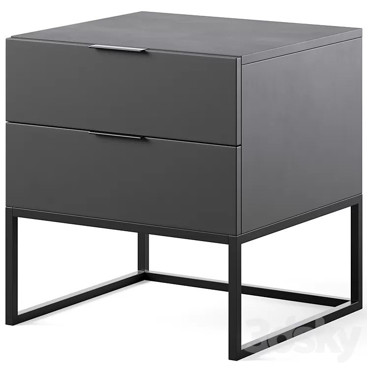 Bedside table Kobe by Actona 3D Model Free