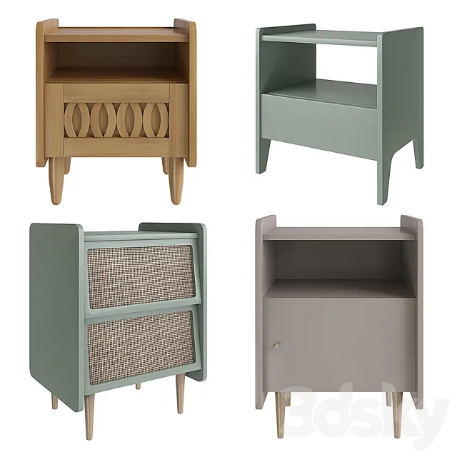 Bedside table La Redoute Malu Adil Taga Zag 3D Model