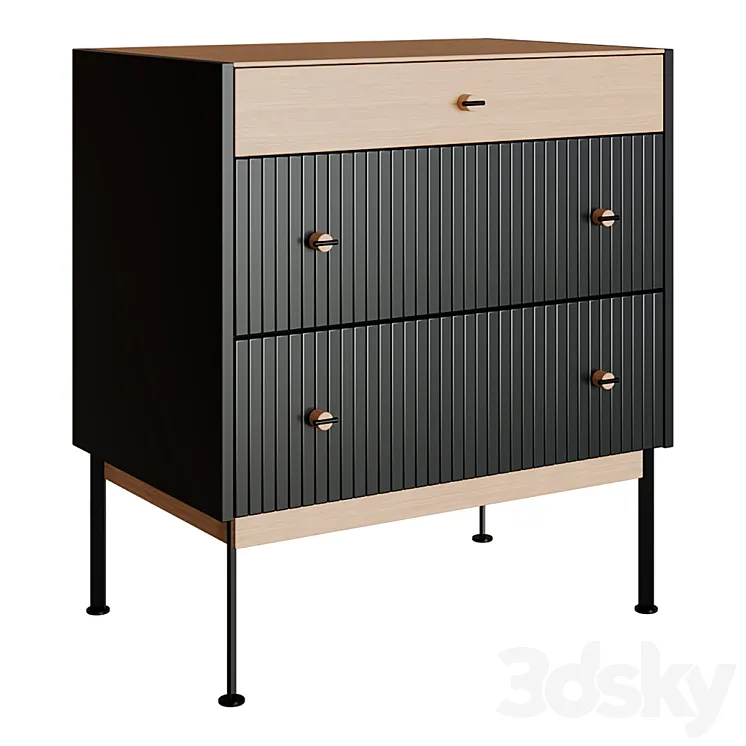 Bedside table Land 3D Model Free