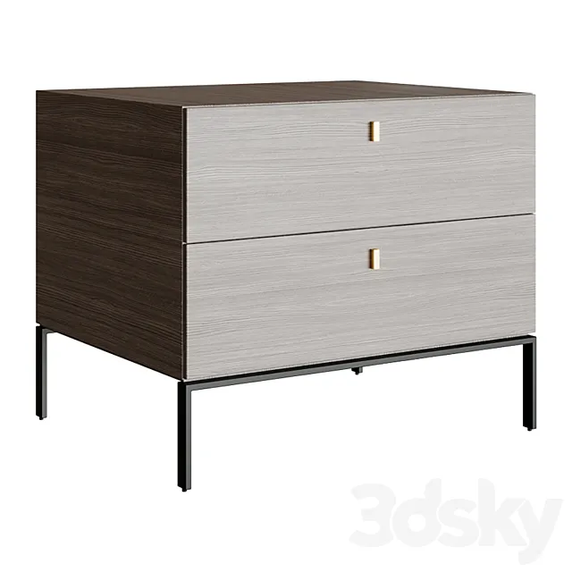 Bedside table Laskasas AMBER 3D Model