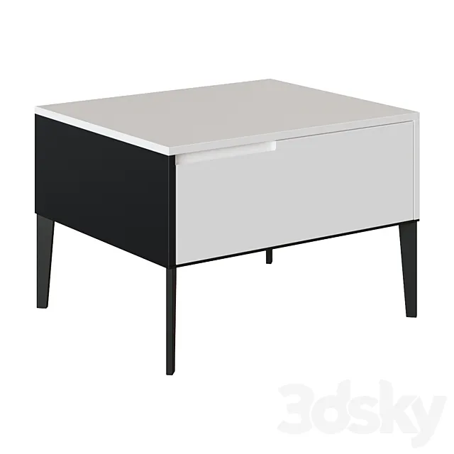 Bedside table left K193-L 3D Model