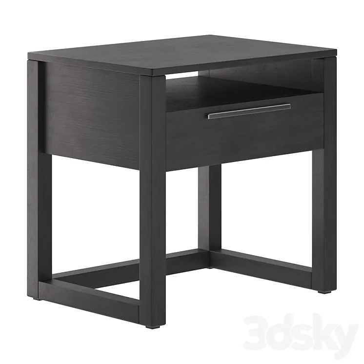 Bedside table Linea by Crate and Barrel 3D Model Free
