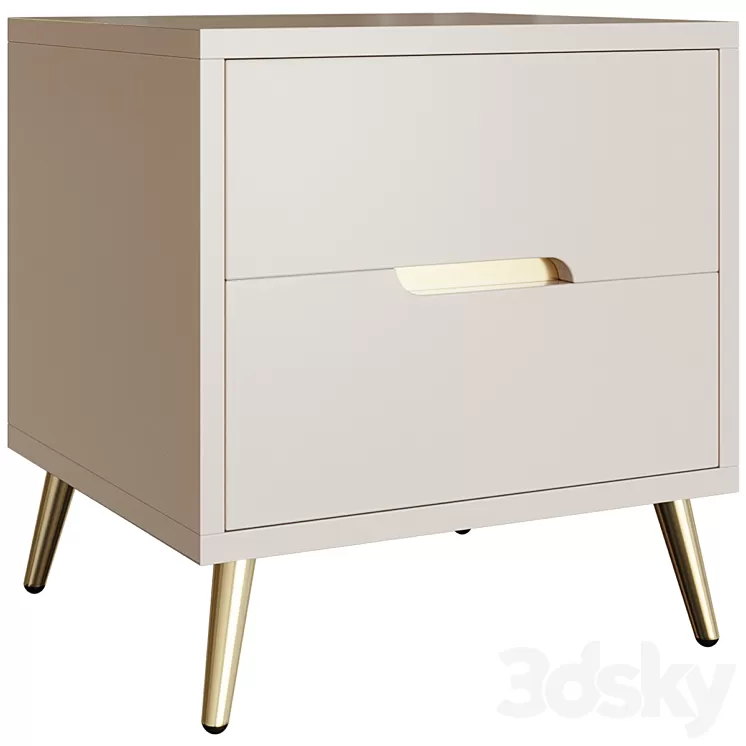 Bedside table Lyonel 3D Model