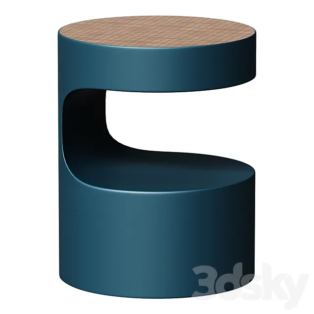 Bedside table Metal headboard Rimel 3D Model