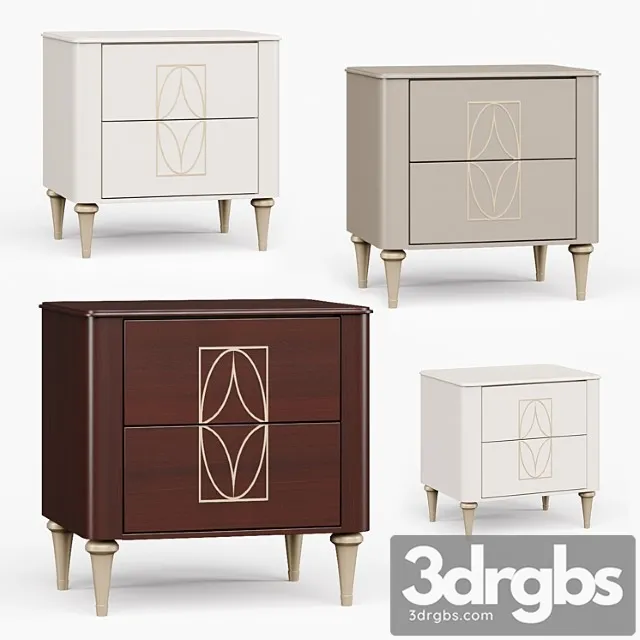 Bedside table mugali maria 2 3D Model Free