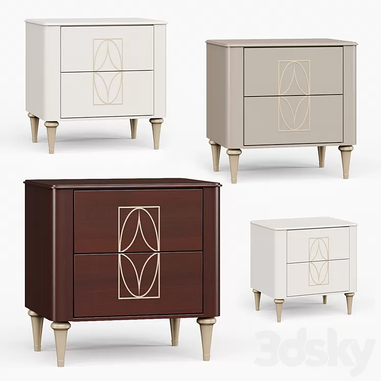 Bedside table Mugali Maria 3D Model Free