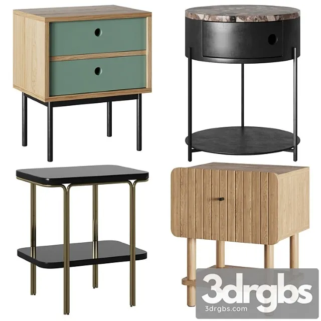 Bedside table nyjo groove talbingo luxore 2 3D Model Free