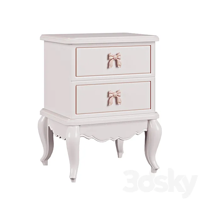 Bedside table Princess Angelicroom PR-13 3DModel