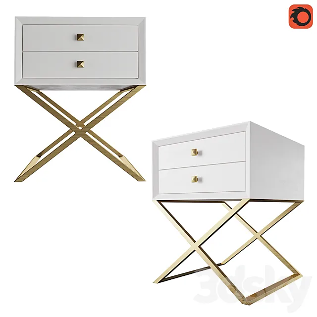 Bedside table TAAVI 3D Model