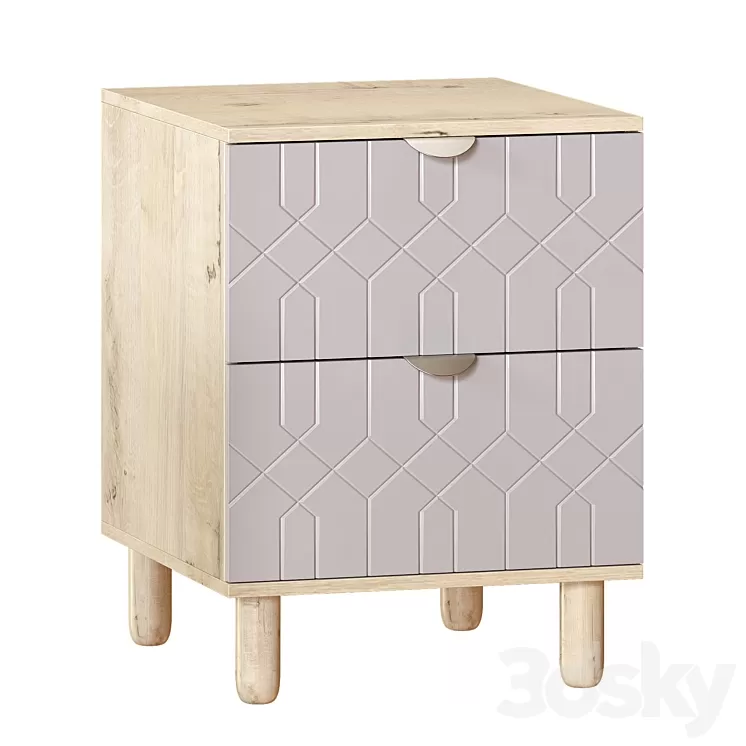 Bedside table Tejons Time Deco Santiago 3D Model Free