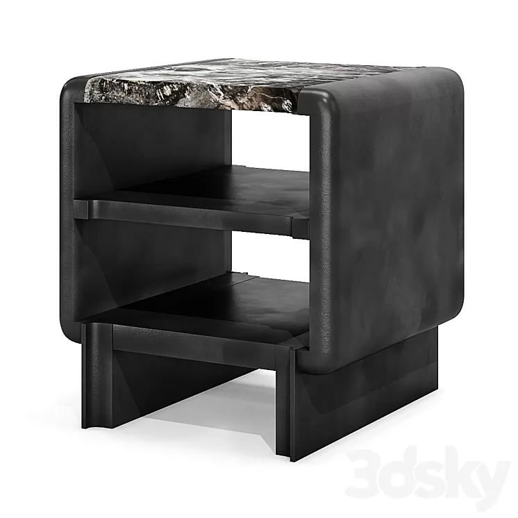 Bedside table / Thierry Lemaire - So Black 3D Model Free