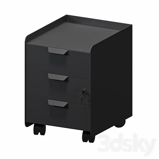 Bedside table TROTTEN Ikea 3D Model