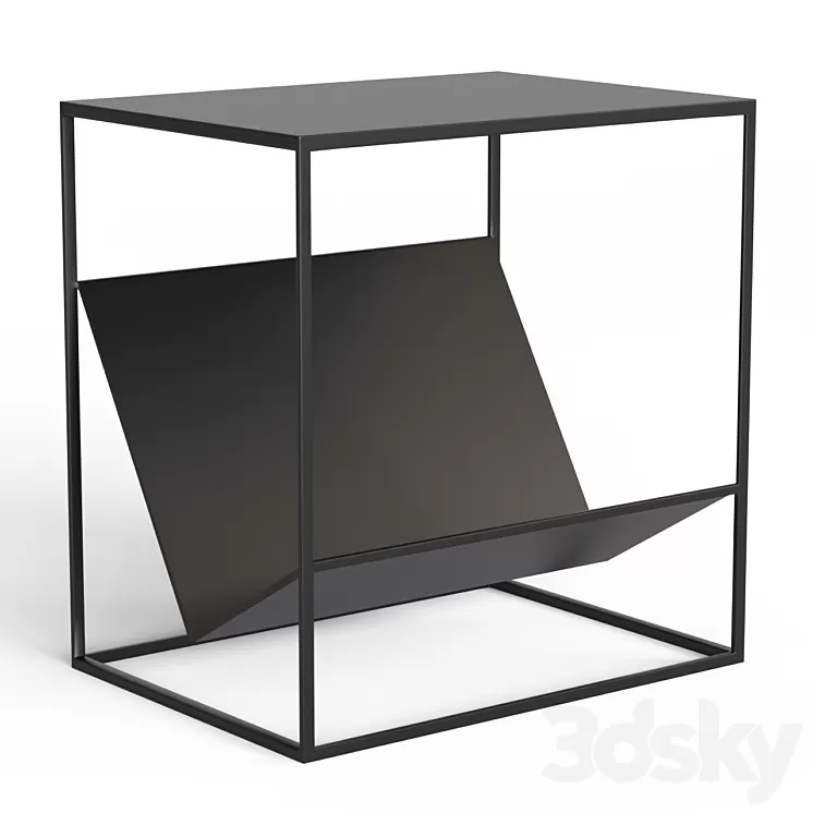 Bedside table with magazine stand Hiba 3D Model