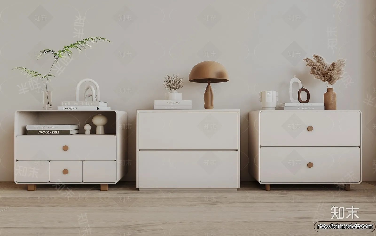 Bedside Tables - 3D Furniture Models - 001