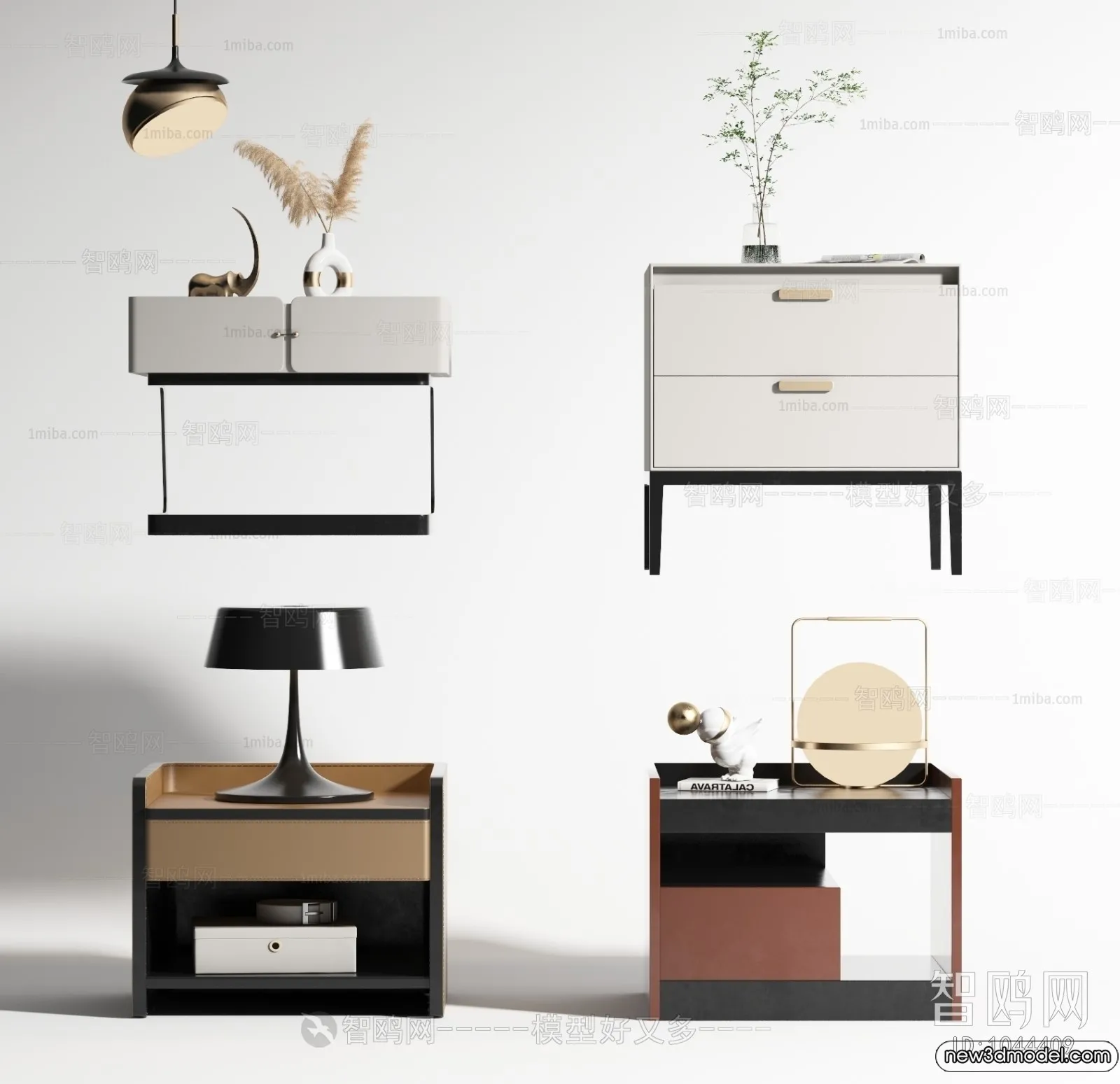 Bedside Tables - 3D Furniture Models - 005