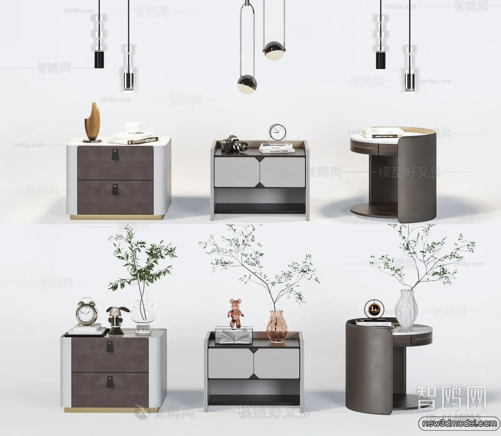 Bedside Tables - 3D Furniture Models - 006