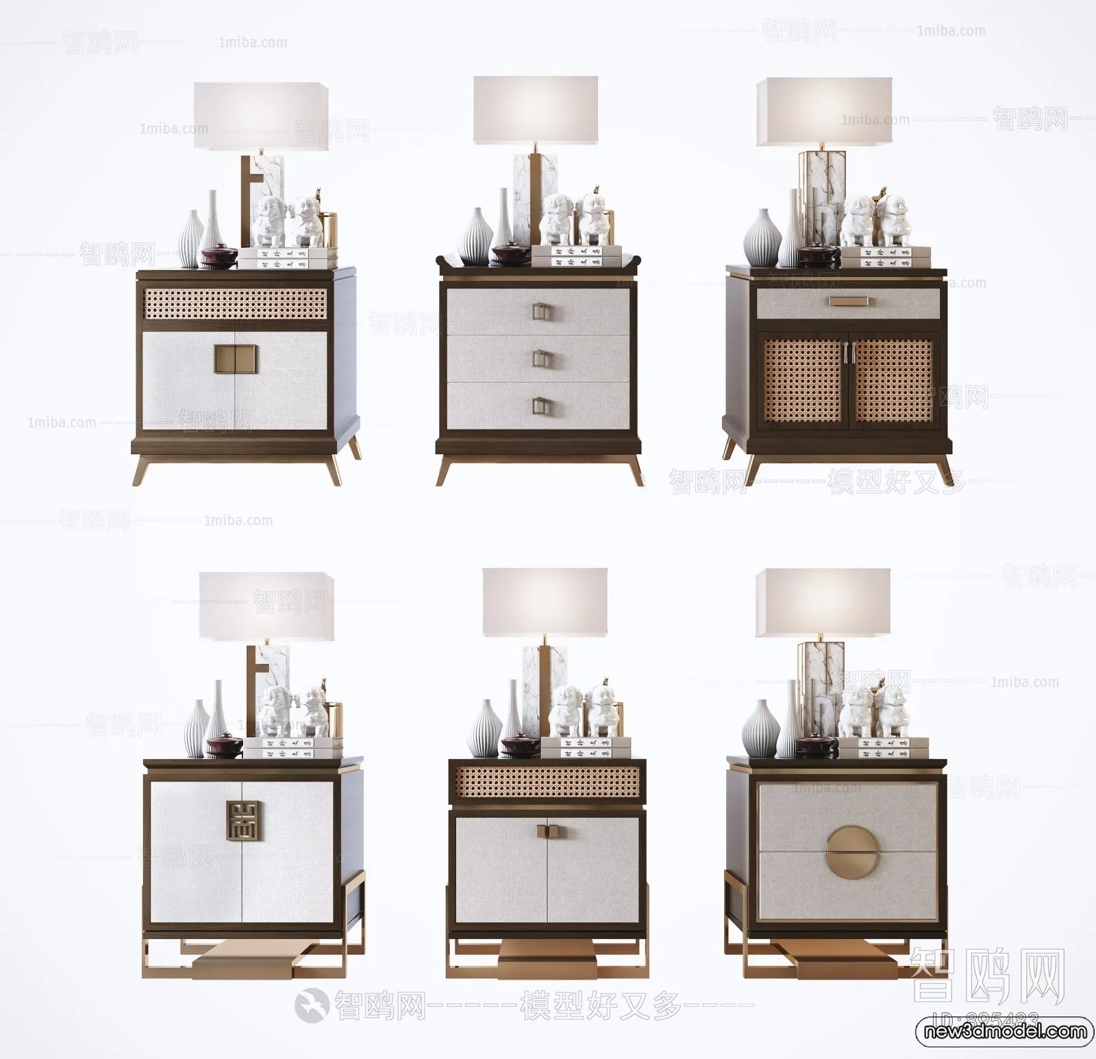 Bedside Tables - 3D Furniture Models - 008